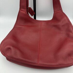 Vintage Coach 9035 Ergo Shopper Red Leather Shoulder Bag